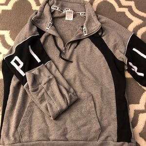 Victoria secret pink half zip sweater